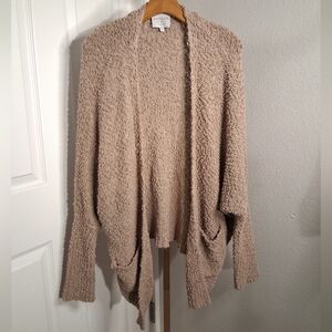 Hayden Soft Textured Cardigan Light Brown Size M/L
